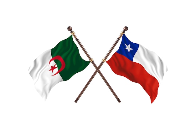 Algerije versus Chili Two Flags