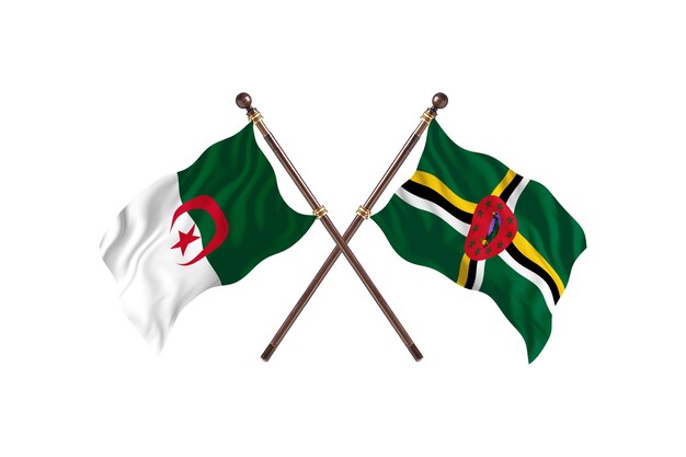 Algerije versus Dominica Two Flags