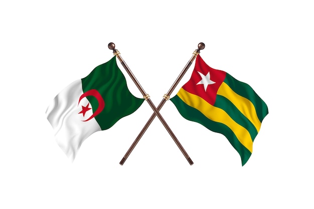 Algerije versus Togo Two Flags