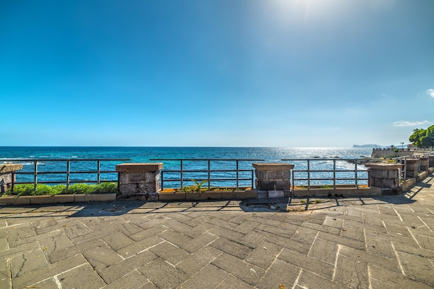 Alghero coastline seen from the promenade