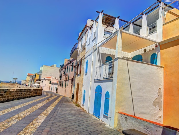 Alghero promenade on a clear day