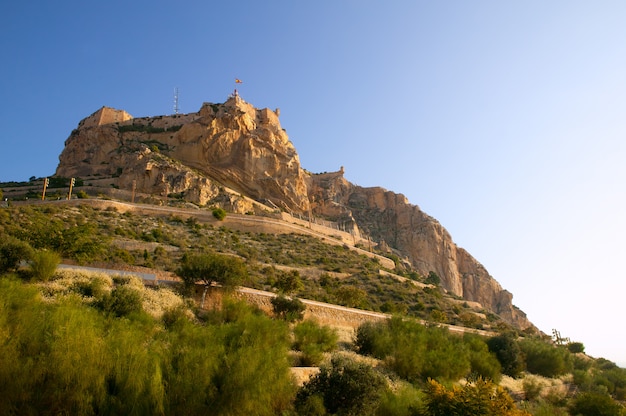 Alicante Santa Barbara Castle in Spanje