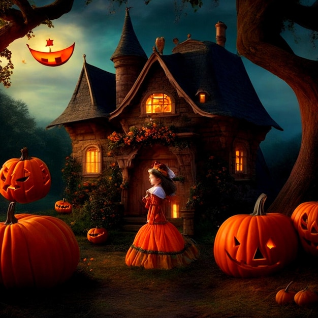 Alice en het pompoenhuis Halloween