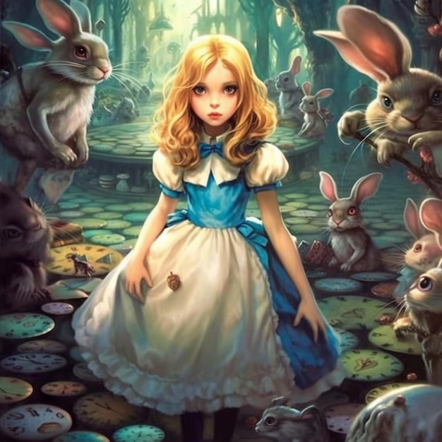 アリスとウサギ by alex korp 生成 AI