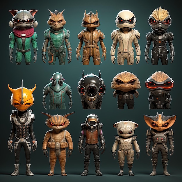 Photo alien characters