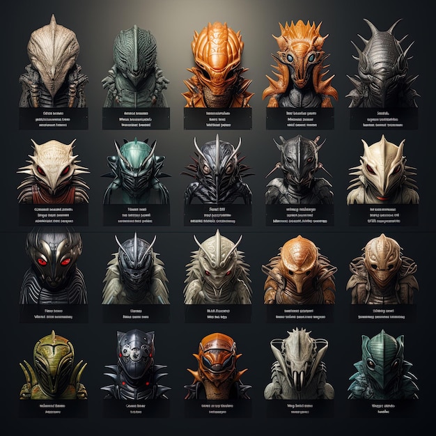 Photo alien characters