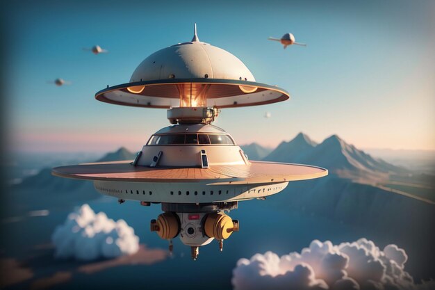 Alien flying saucer ufo spaceship ufo advanced civilization aircraft wallpaper background