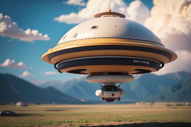 Alien flying saucer UFO spaceship UFO advanced civilization aircraft wallpaper background