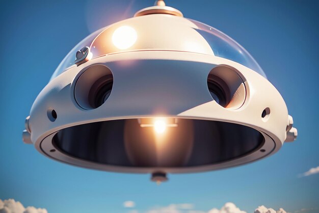 외계인 날아다니는 접시 UFO 우주선 UFO 고급 문명 항공기 벽지 배경