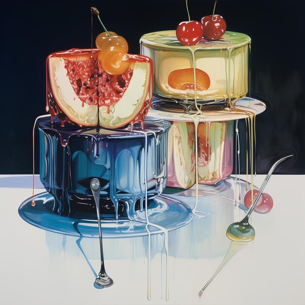 Photo alien food by wayne thiebaud