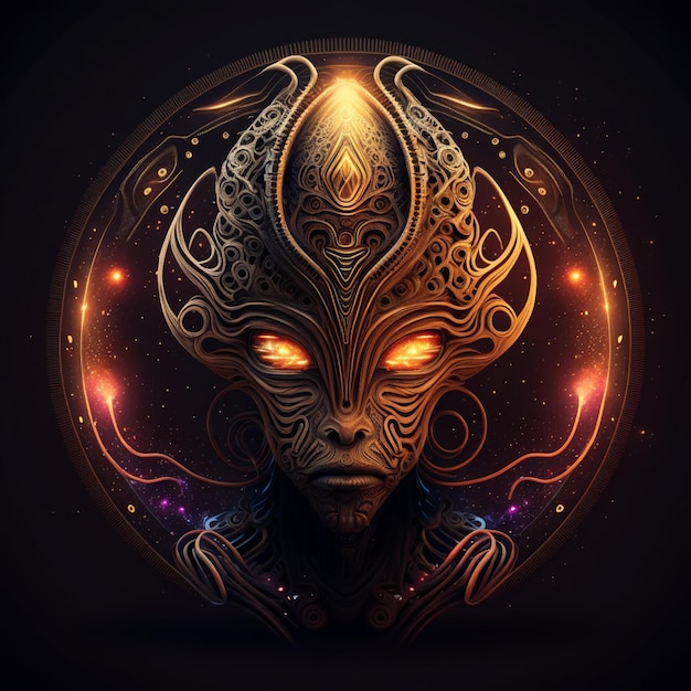 Alien illustration design