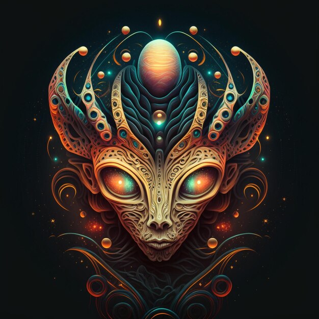 Alien illustration design