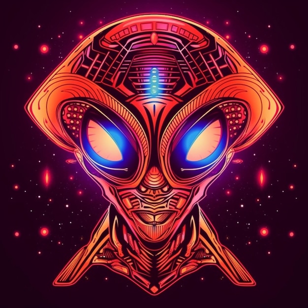 Alien illustration design