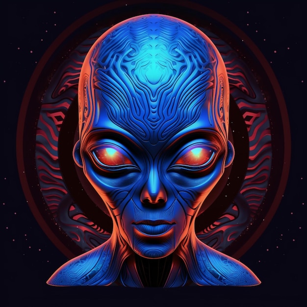 Alien illustration design