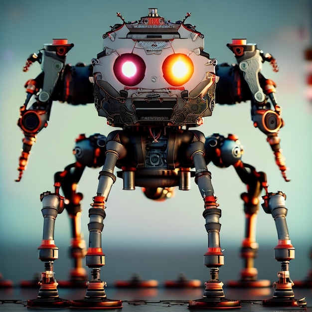 Premium Photo | Alien insectoid robots race pack . generative ai Premium Photo | Alien insectoid robots race pack . generative ai