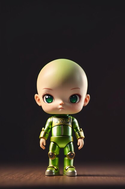 Alien kid character image modeling cartoon anime character wallpaper background 3D modeling