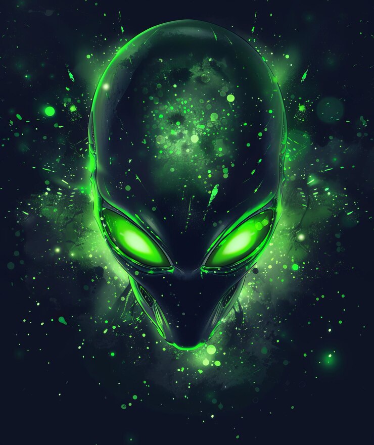 Photo alien life forms visual photo album with full of various races in galaxy