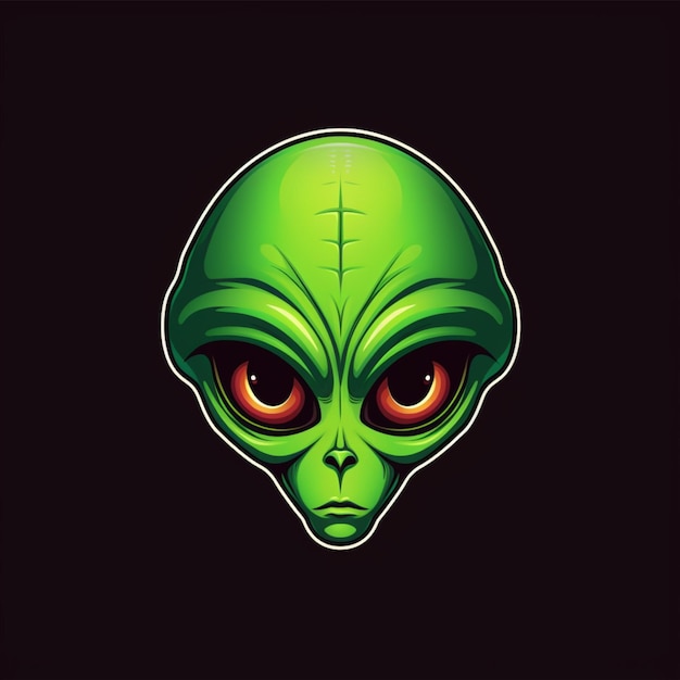 alien logo cartoon