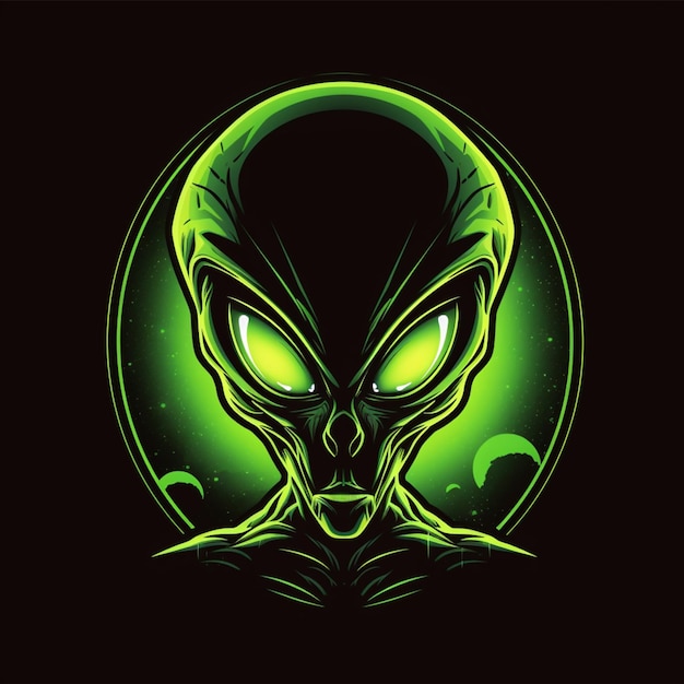 Photo alien logo cartoon