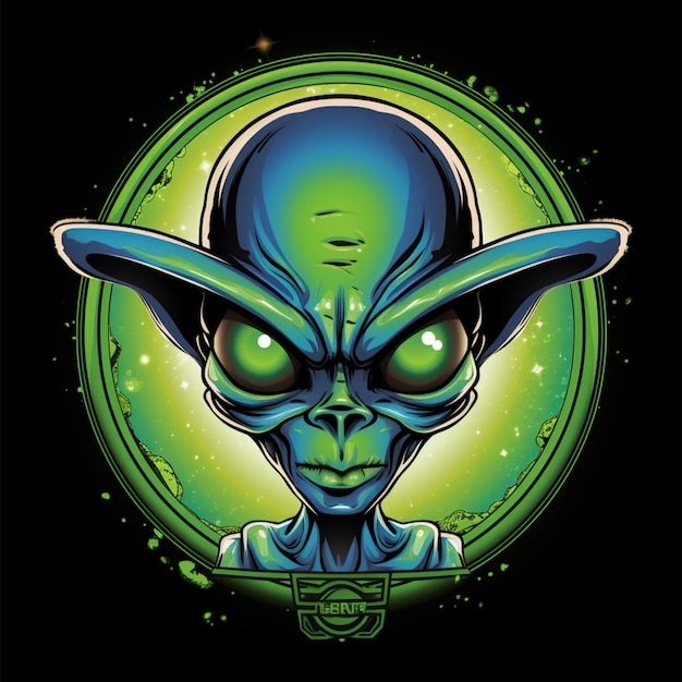 alien logo cartoon