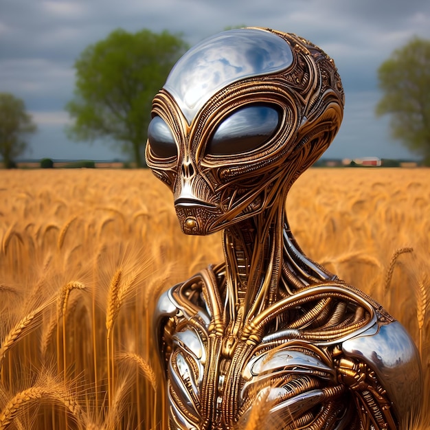 Фото Инопланетянин из золота