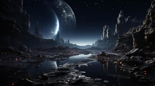 alien planet HD wallpaper photographic image