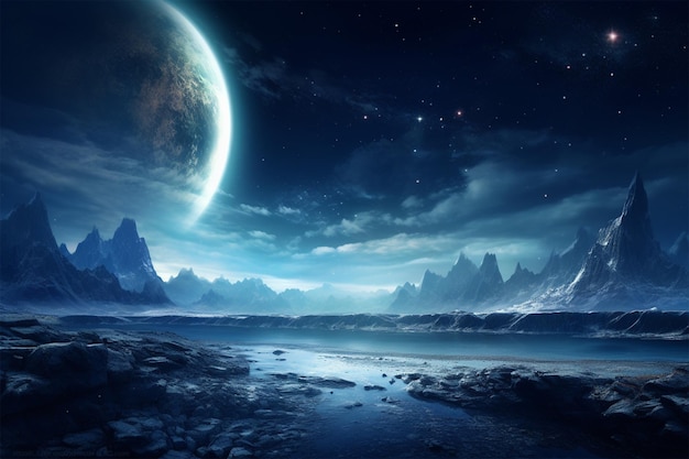 alien planet landscape