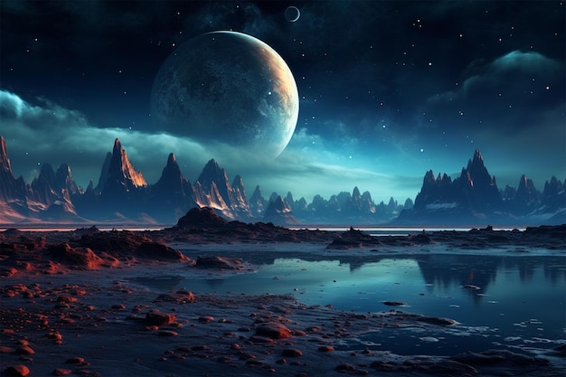 alien planet landscape