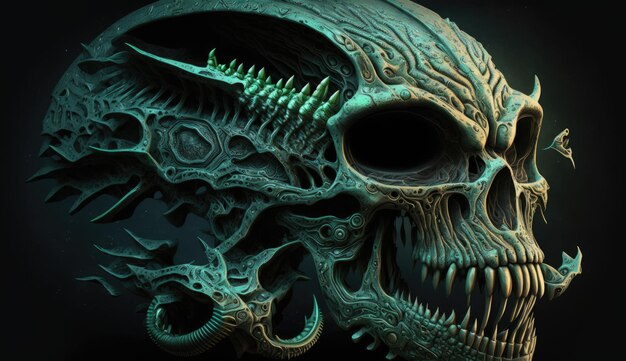 alien skeleton