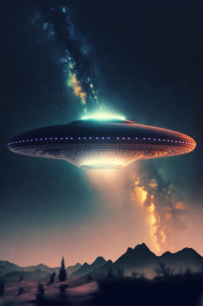 alien UFO illustration