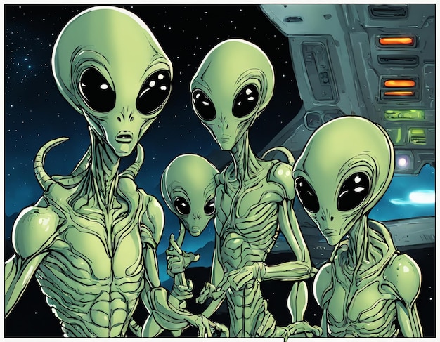 Alien unknown creature UFO extraterrestrial civilization humanoid life form universe