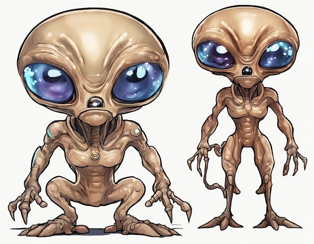 Alien unknown creature UFO extraterrestrial civilization humanoid life form universe