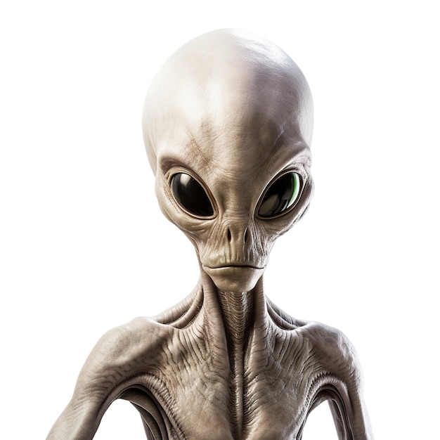 Premium AI Image | an alien on white background