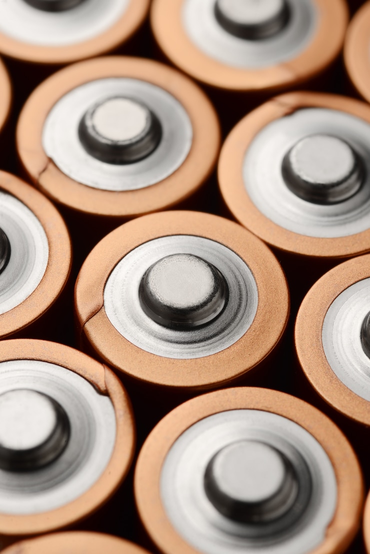 Foto alkaline batterijen groep