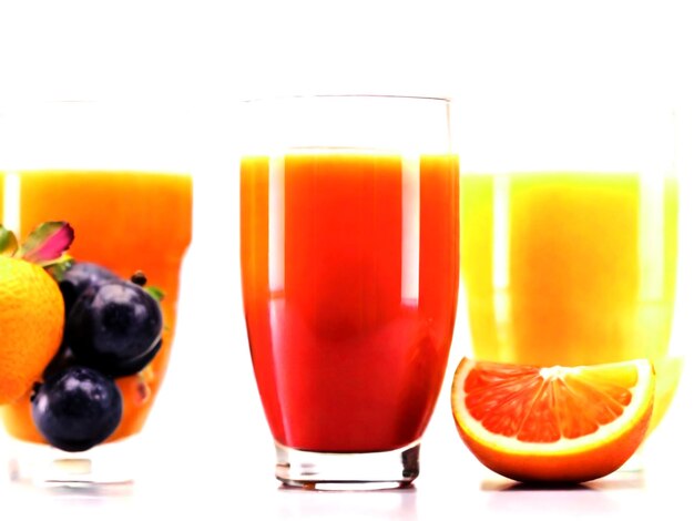 all fruits juice on the glass