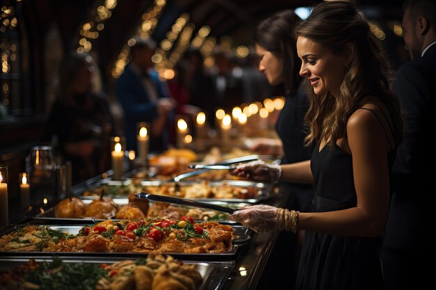 all inclusive food buffet at the hotel