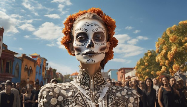 Photo all saints day in mexico hyperrealism