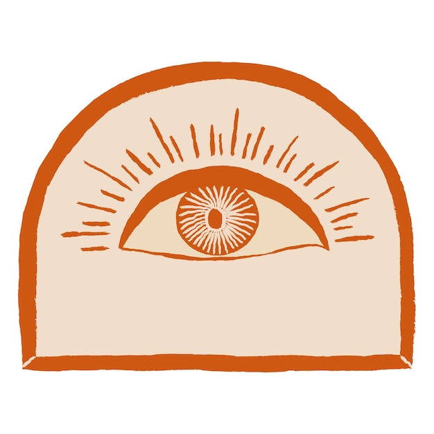 All Seeing Eye PNG Sticker  透明な背景に貼り付けられたスティッカー