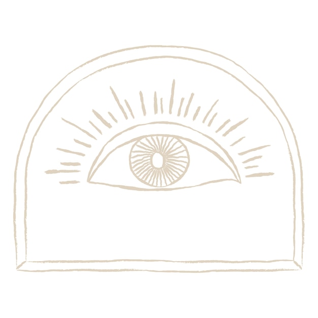 All Seeing Eye PNG Sticker  透明な背景に貼り付けられたスティッカー