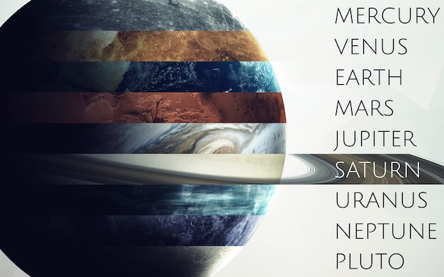 All solar system planets in one