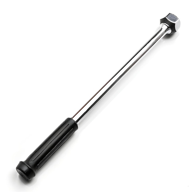 Allen Wrench With Black Plastic Handle and Chrome Shaft a to Isolated Clean Blank BG Items Design