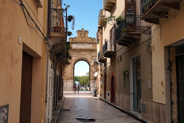 Alley amidst buildings in city
