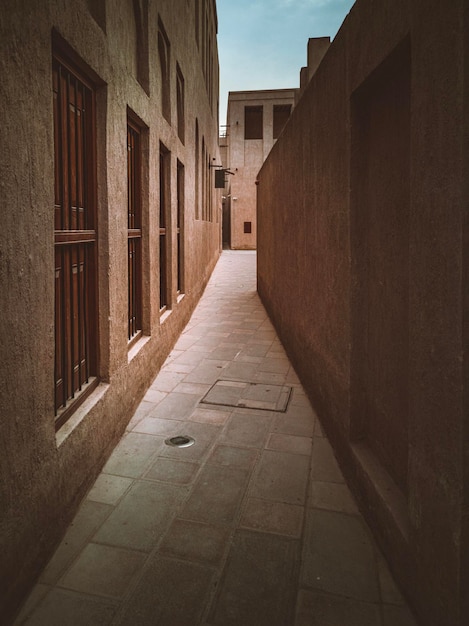 alley amidst buildings in city