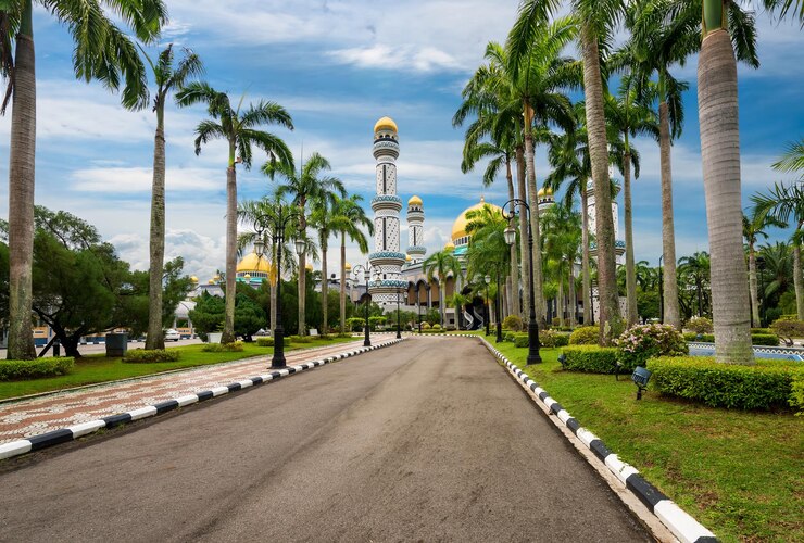 Photo alley to jameasr hassanal bolkiah mosque brunei