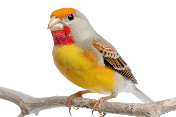 Foto allfarblori vogel isoliert op weien hintergrund freisteller