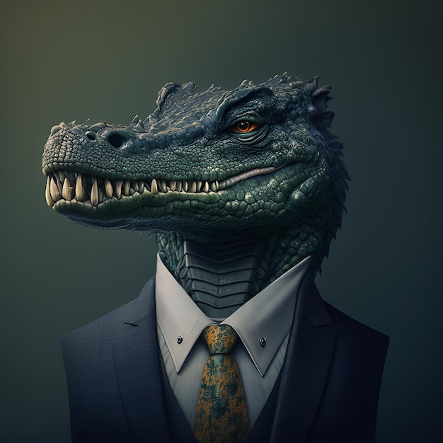 Alligator business suit