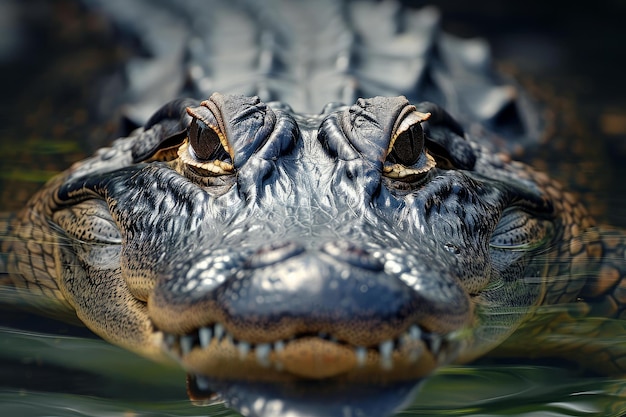 Photo alligator head generate ai