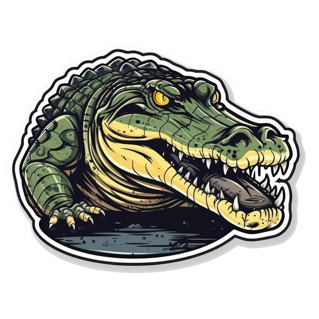 Alligator sticker ai generated