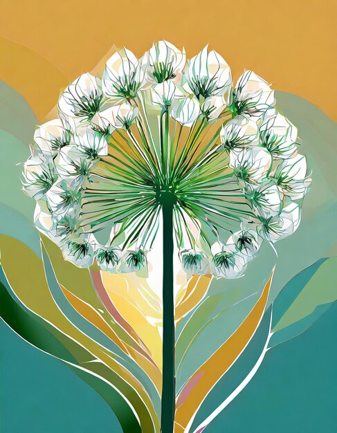 Allium flower