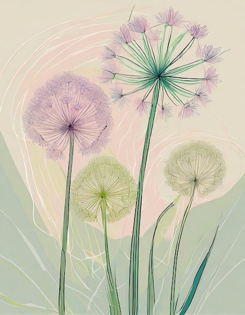 Allium flower